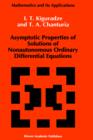 Image for Asymptotic Properties of Solutions of Nonautonomous Ordinary Differential Equations