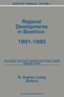 Image for Bioethics Yearbook : Regional Developments in Bioethics: 1991–1993