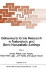 Image for Behavioural Brain Research in Naturalistic and Semi-Naturalistic Settings