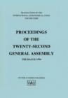Image for Transactions of the International Astronomical Union : Proceeding of the Twenty-Second General Assembly, The Hague 1994