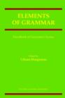 Image for Elements of Grammar : Handbook in Generative Syntax