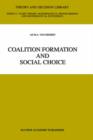 Image for Coalition Formation and Social Choice