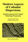 Image for Modern Aspects of Colloidal Dispersions : Results from the DTI Colloid Technology Programme