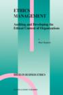 Image for Ethics Management : Auditing and Developing the Ethical Content of Organizations