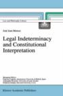 Image for Legal Indeterminacy and Constitutional Interpretation