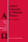 Image for Lattice Concepts of Module Theory