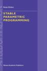 Image for Stable Parametric Programming
