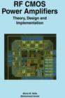 Image for RF CMOS Power Amplifiers: Theory, Design and Implementation