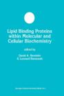 Image for Lipid Binding Proteins within Molecular and Cellular Biochemistry