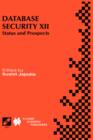Image for Database Security XII : Status and Prospects