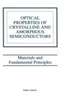 Image for Optical Properties of Crystalline and Amorphous Semiconductors