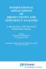 Image for International Applications of Productivity and Efficiency Analysis