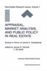 Image for Appraisal, Market Analysis and Public Policy in Real Estate : Essays in Honor of James A. Graaskamp