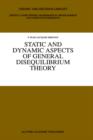 Image for Static and Dynamic Aspects of General Disequilibrium Theory