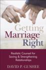 Image for Getting Marriage Right