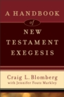 Image for A Handbook of New Testament Exegesis
