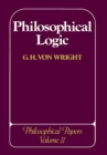 Image for Philosophical Logic : Philosophical Papers
