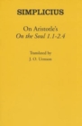 Image for On Aristotle&#39;s &quot;On the Soul 1.1-2.4&quot;