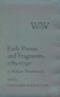 Image for Early poems and fragments, 1785-1797