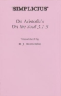 Image for On Aristotle&#39;s &quot;On the Soul 3.1-5&quot;
