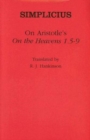 Image for On Aristotle&#39;s &quot;On the Heavens 1.5-9&quot;