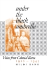 Image for Under the black umbrella  : voices from colonial Korea, 1910-1945