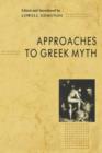 Image for Approaches to Greek Myth