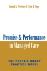 Image for Promise and Performance in Managed Care