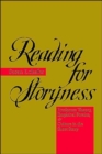 Image for Reading for Storyness : Preclosure Theory, Empirical Poetics, and Culture in the Short Story