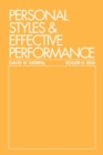 Image for Personal styles and effective performance  : make your style work for you