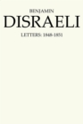 Image for Benjamin Disraeli Letters