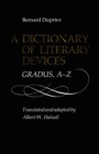 Image for A Dictionary of Literary Devices : Gradus, A-Z