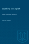 Image for Working in English