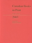 Image for Canadian books in print 2003: Subject index