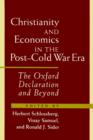 Image for Christianity and Economics in the Post-Cold War Era : The Oxford Declaration and Beyond