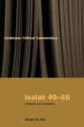 Image for Isaiah 40-66  : translation and commentary