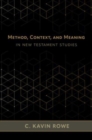Image for Method, Context, and Meaning in New Testament Studies