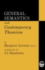 Image for General semantics and contemporary Thomism