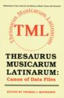 Image for Thesaurus Musicarum Latinarum