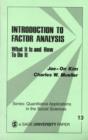 Image for Introduction to Factor Analysis