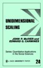 Image for Unidimensional Scaling