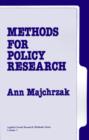 Image for Methods for Policy Research