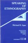 Image for Speaking of Ethnography