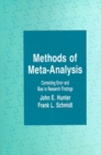 Image for Meta-analysis : Correcting Error and Bias in Research Findings