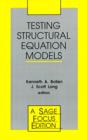 Image for Testing Structural Equation Models