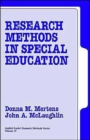 Image for Research Methods in Special Education