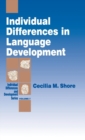 Image for Individual Differences in Language Development