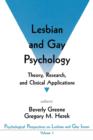 Image for Lesbian and Gay Psychology : Theory, Research, and Clinical Applications