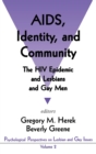 Image for AIDS, Identity, and Community