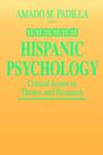 Image for Hispanic Psychology : Critical Issues in Theory and Research